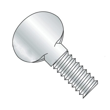 Newport Fasteners Thumb Screw, #10-32 Thread Size, Spade, Zinc Plated Steel, 1 in Lg, 100 PK 415442-100